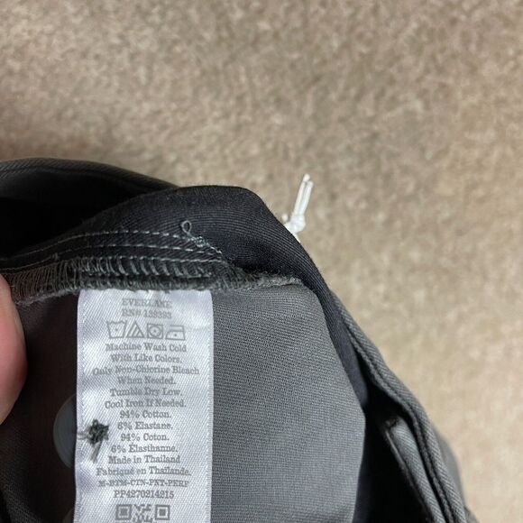 Everlane Chino Pants Mens 32 x 30 Slate Gray Flat Front Slim Tapered Fit NEW - Picture 8 of 11